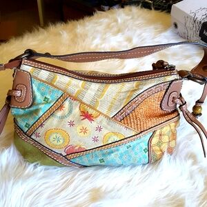 Fossil Colorful Patchwork Shoulder Bag
